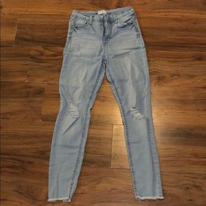 High rise skinny jeans size 5